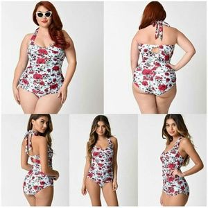 Unique Vintage Swimwear - Day of The Dead